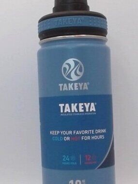 Takeya - 18 Oz Cold / Hot Insulated Bottle, Blue, BRAND NEW WITH TAGS